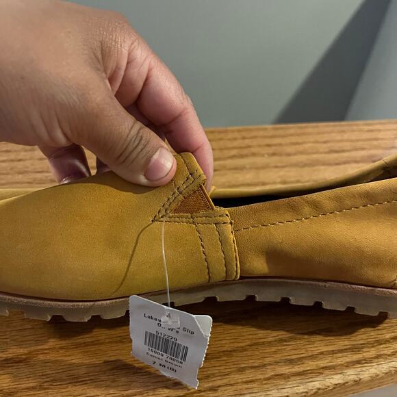 L.L Bean Women’s Lakewashed Slip Ons Size 7 Medium New Camel Brown - Picture 5 of 8